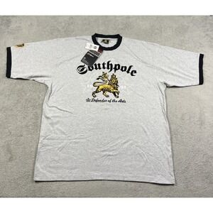 Southpole T Shirt Mens 2XL Defender of the Arts Y2K Gray Tee New With Defect